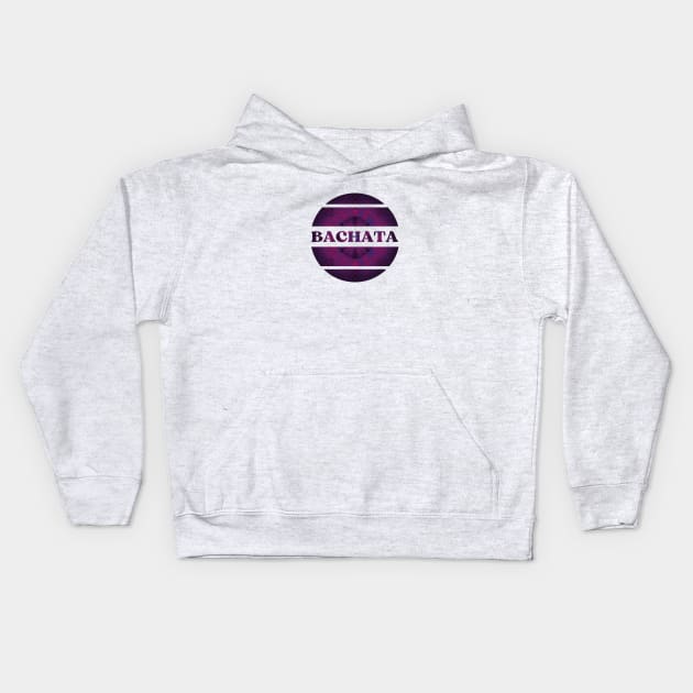 Purple Bachata explosion Kids Hoodie by Bailamor